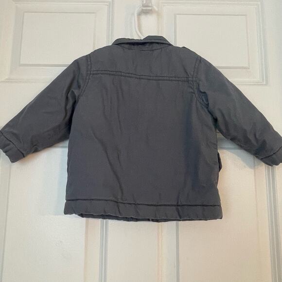 Old Navy 12-18 month toddler boy gray utility jacket/fall coat - Picture 4 of 5